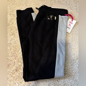 Justice Kids Joggers in Black and Gray